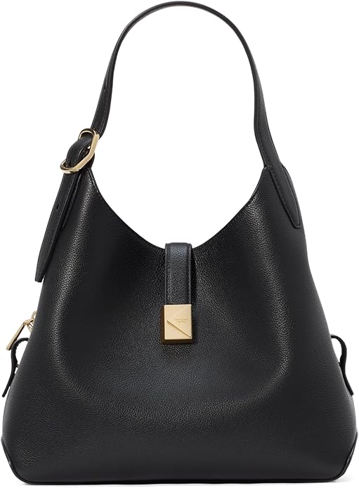 Retro-Style Decorative Crossbody Tote Bag Black